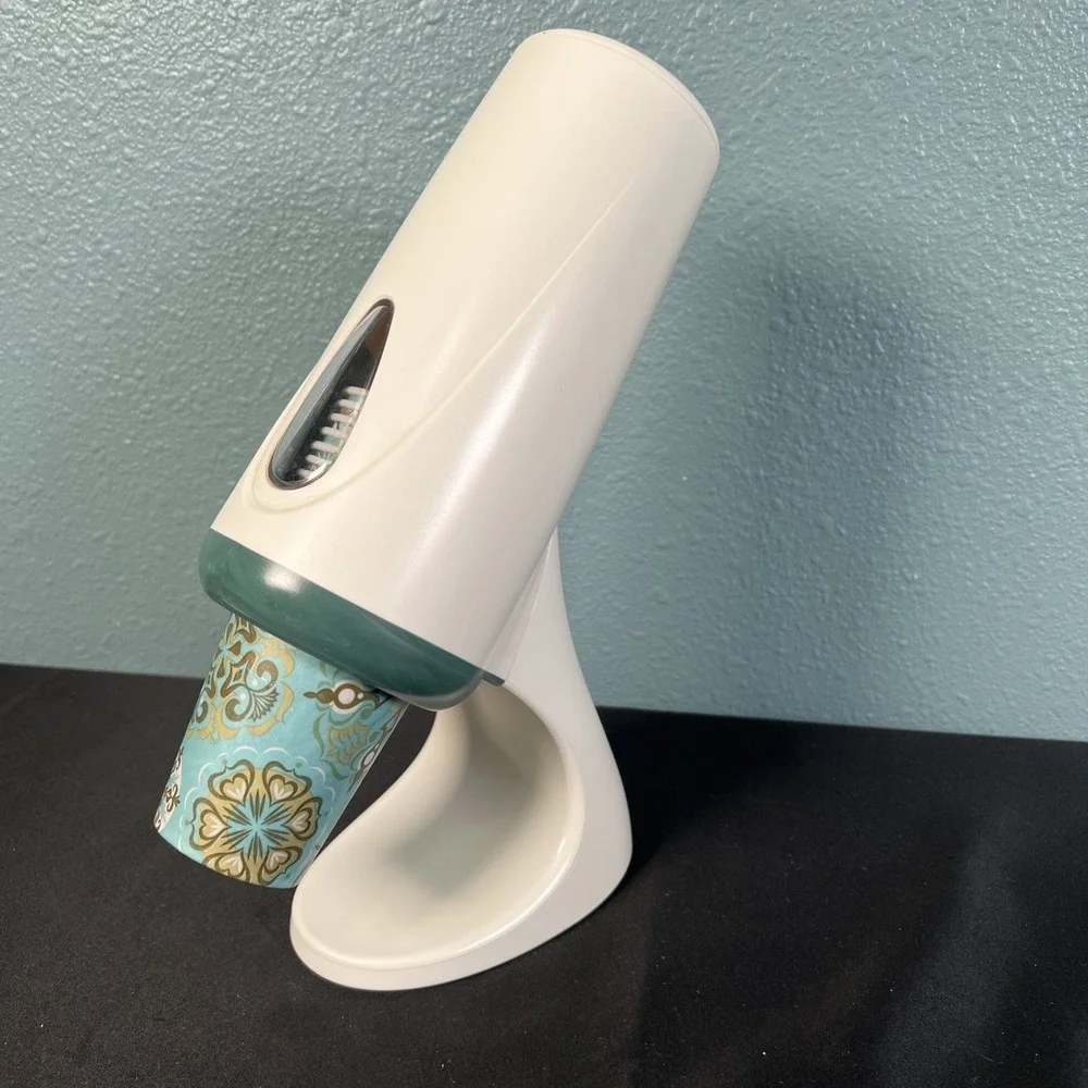 Dixie Cup‎ Dispenser For Counter 5oz Modern Retro Space Age Green Marble  Vtg